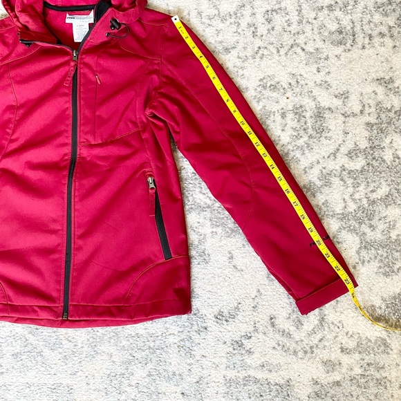 Free Country Red Hooded Hard Shell Jacket Size XS - Picture 3 of 12